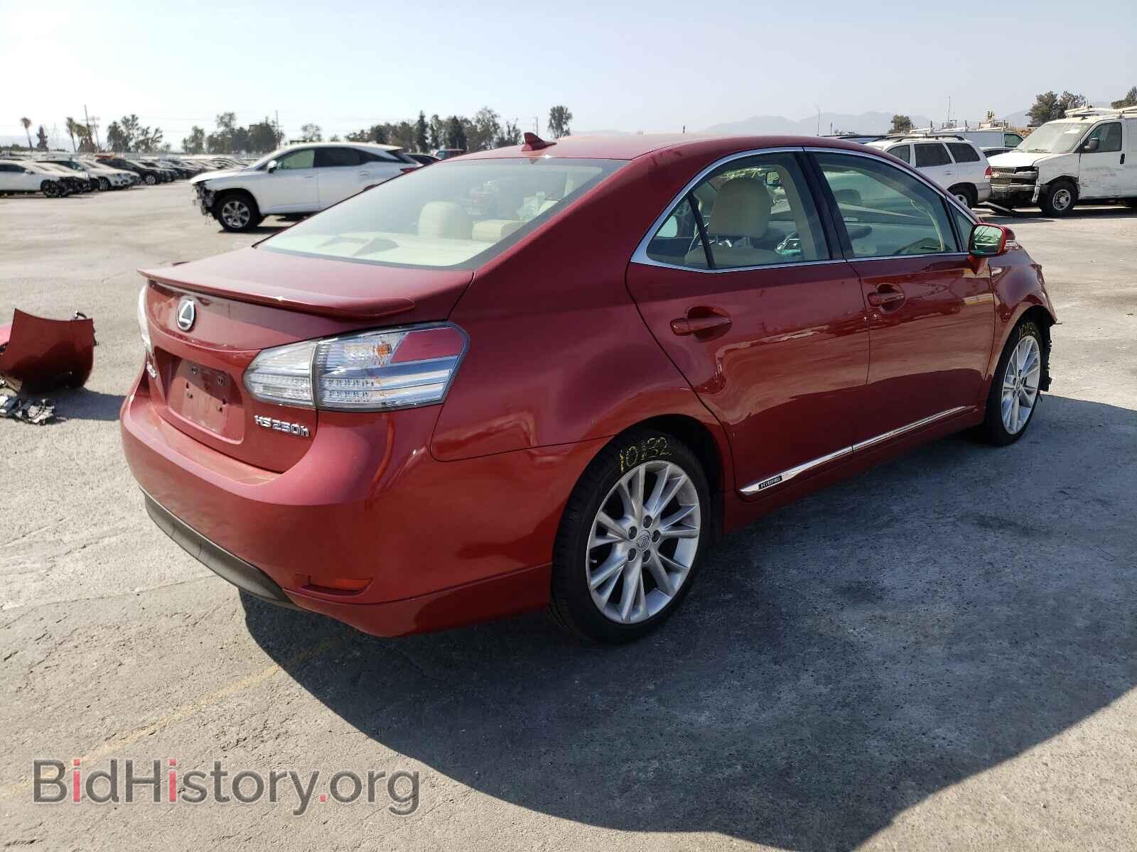 2010 LEXUS HS - VIN: JTHBB1BA7A2018305 - Фото 4