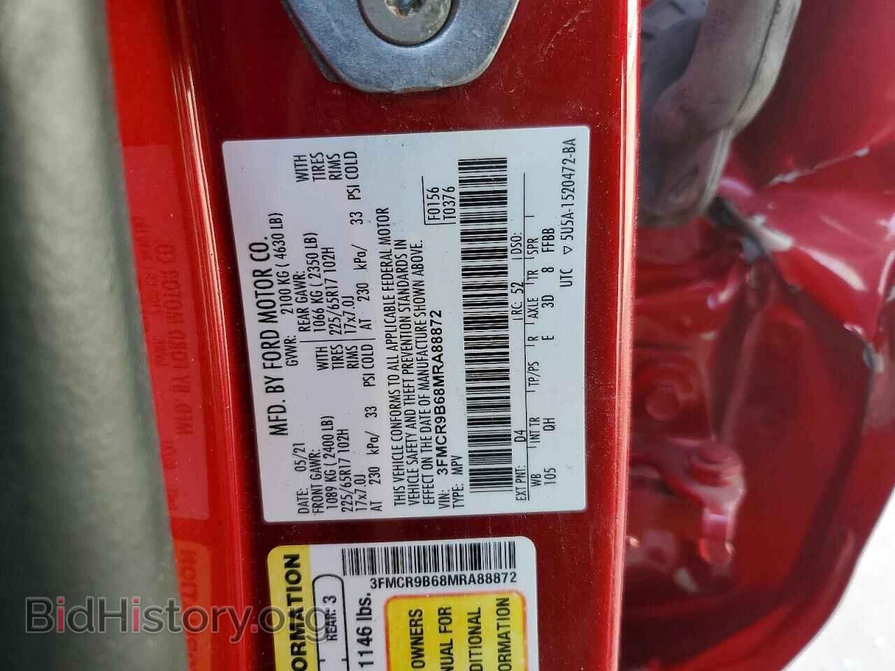 2021 FORD BRONCO - VIN: 3FMCR9B68MRA88872 - Photo 13