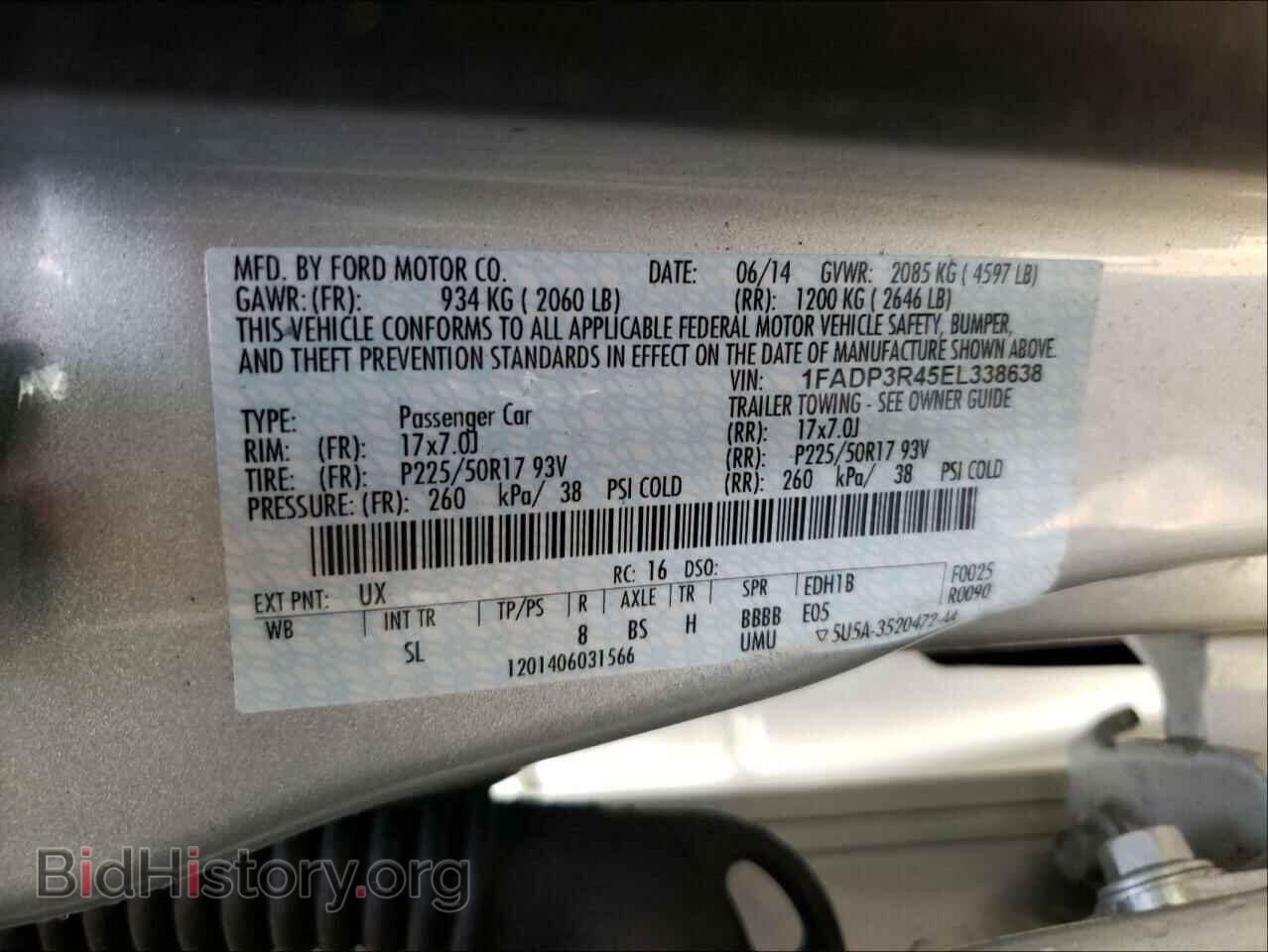 2014 FORD FOCUS - VIN: 1FADP3R45EL338638 - Photo 10