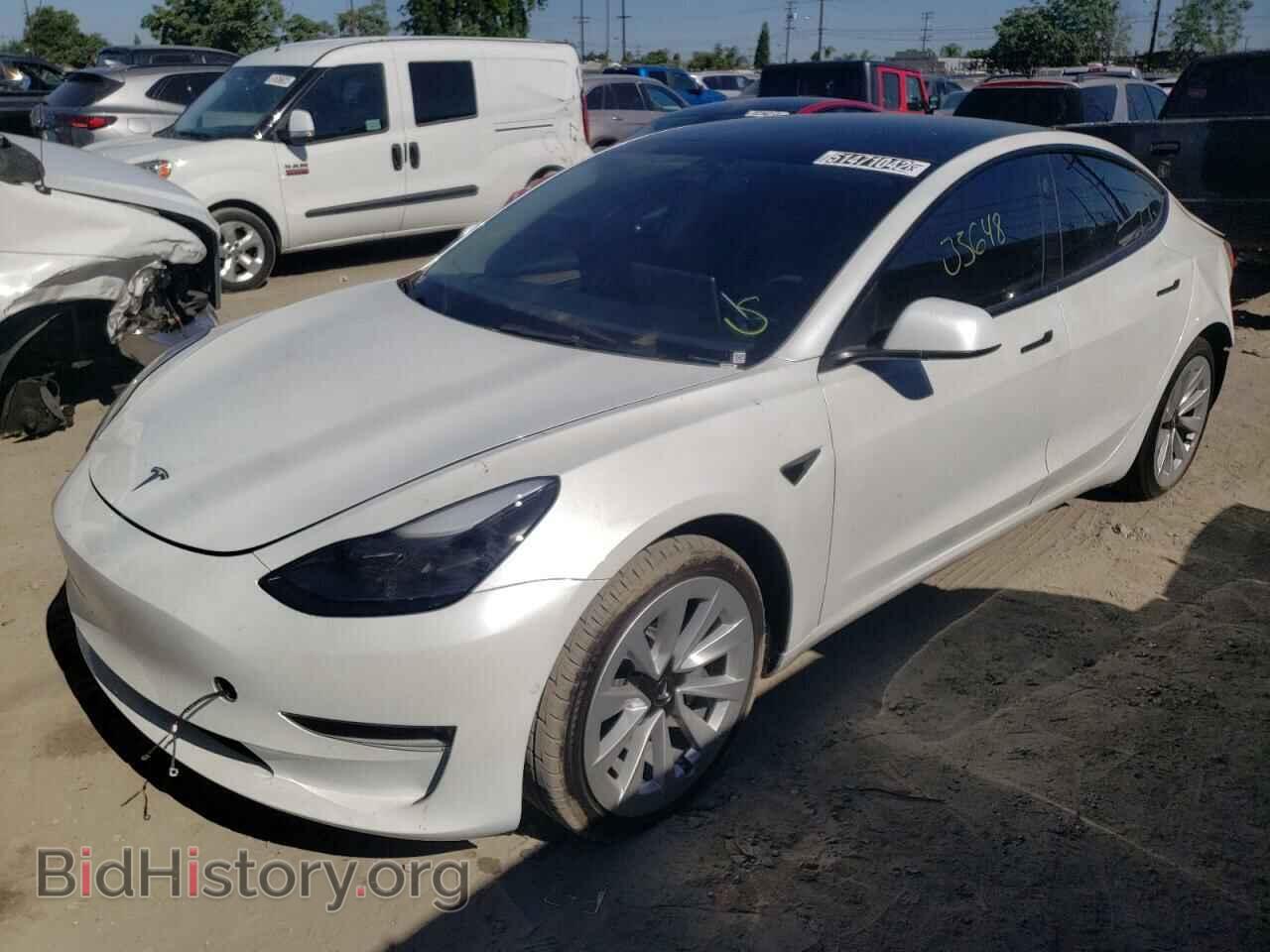 2022 TESLA MODEL 3 - VIN: 5YJ3E1EA5NF145341 - Фото 2