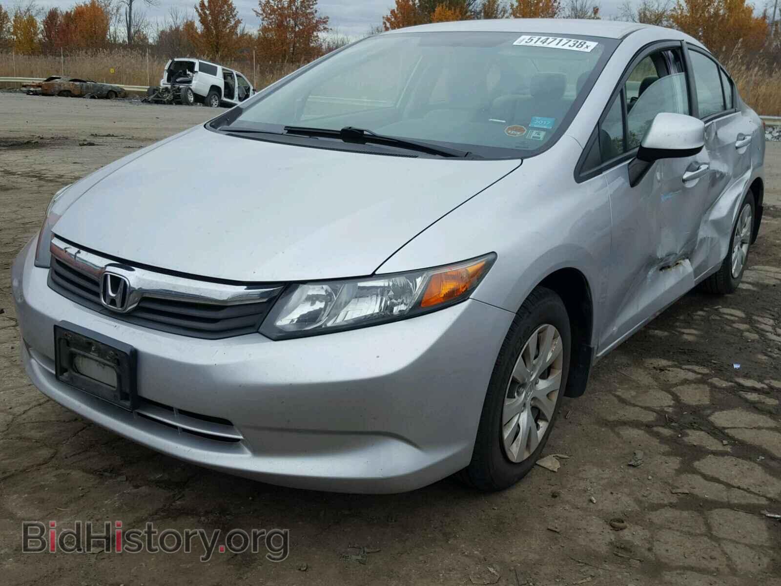 2012 HONDA CIVIC LX - VIN: 19XFB2F54CE066145 - Фото 2