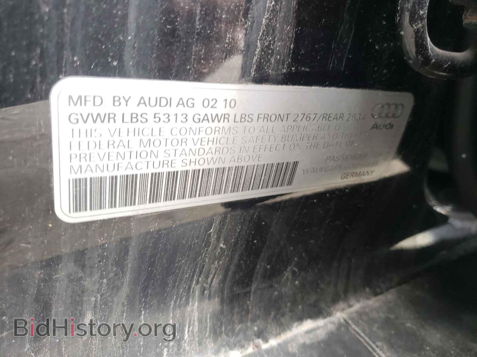 2010 AUDI A6 - VIN: WAUFGAFB6AN056689 - Фото 10