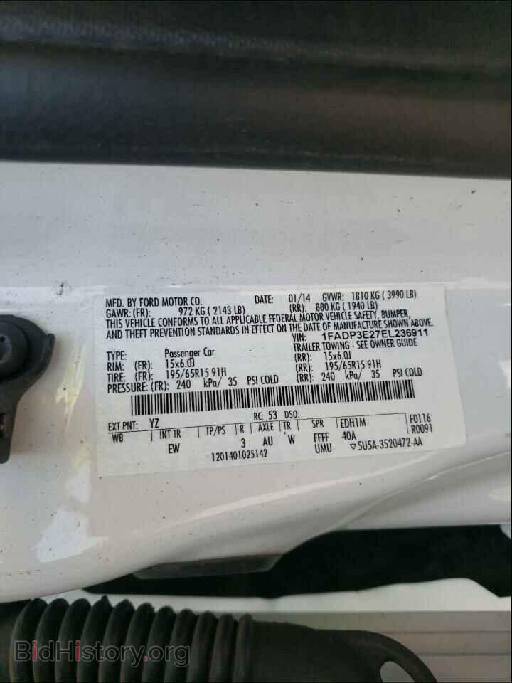 2014 FORD FOCUS - VIN: 1FADP3E27EL236911 - Photo 10