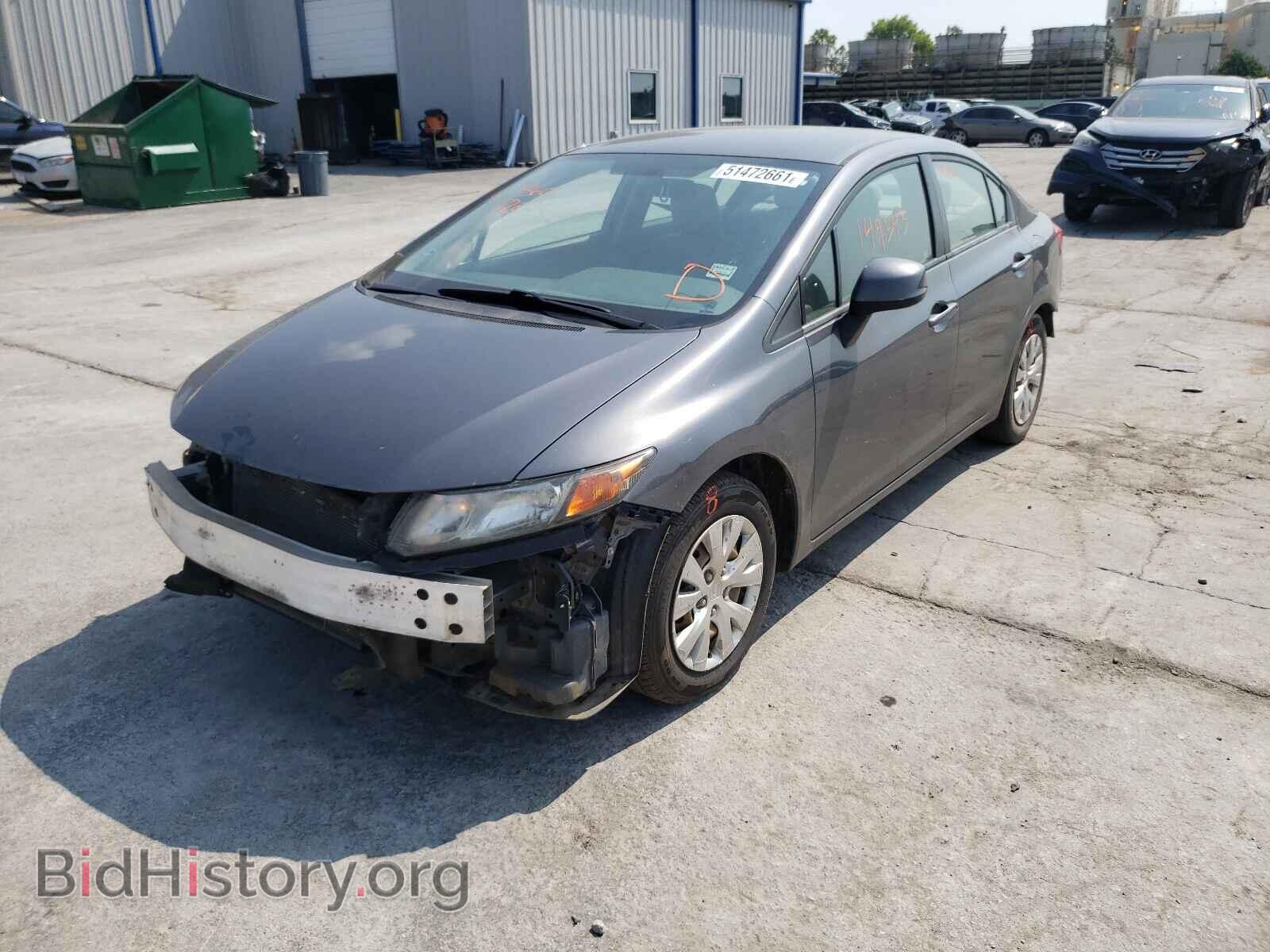 2012 HONDA CIVIC - VIN: 2HGFB2F55CH330849 - Фото 2