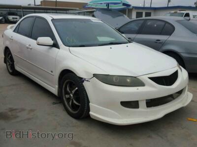 2005 Mazda 6 6 S, white — VIN 1YVHP80D655M23153, Copart