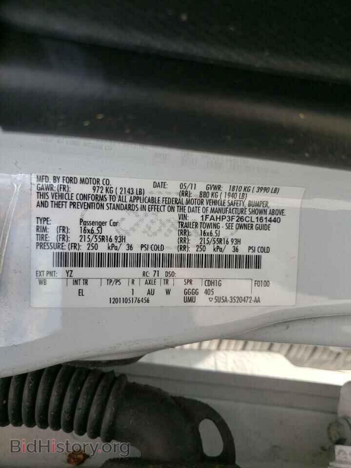 2012 FORD FOCUS - VIN: 1FAHP3F26CL161440 - Photo 10