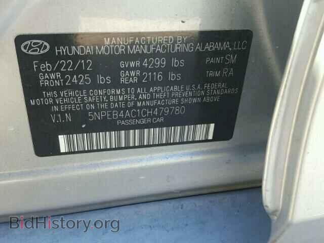 2012 HYUNDAI SONATA - VIN: 5NPEB4AC1CH479780 - Фото 10