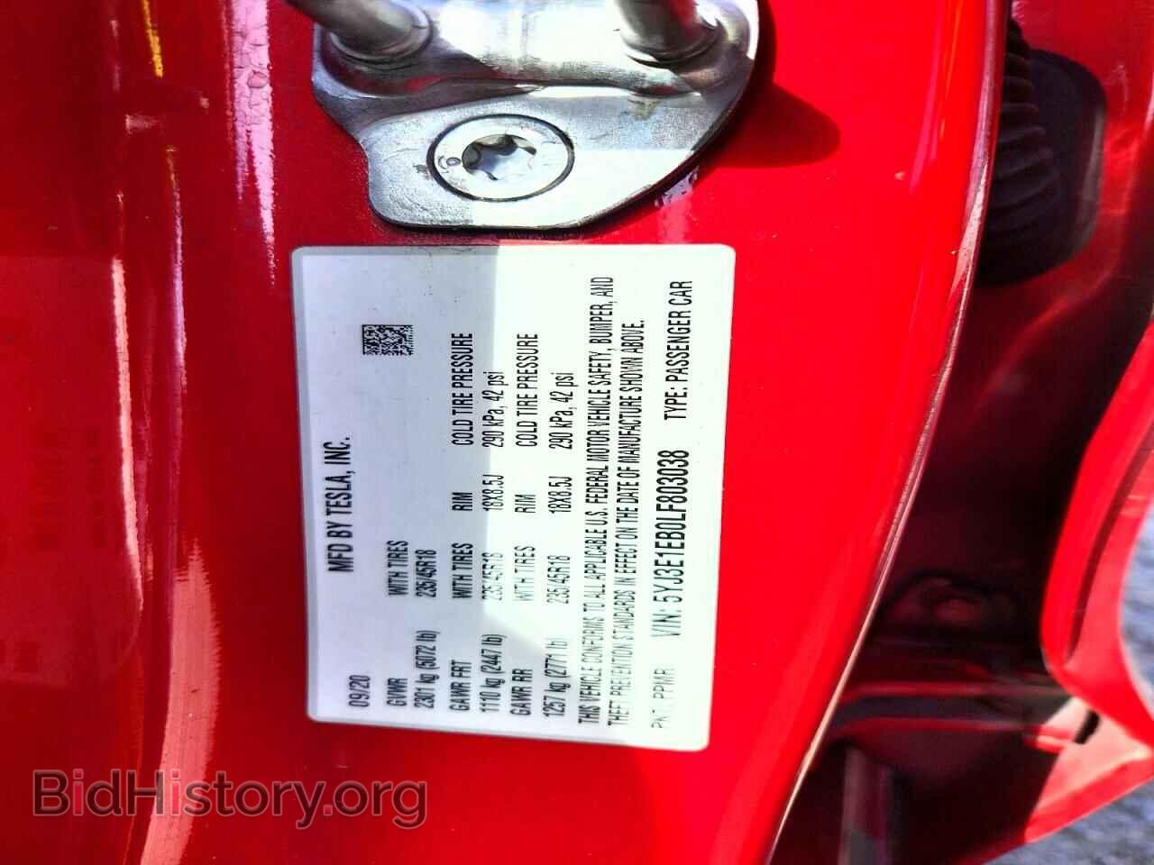 2020 TESLA MODEL 3 - VIN: 5YJ3E1EB0LF803038 - Photo 13