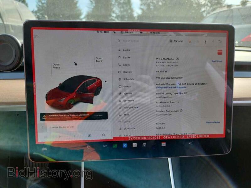 2020 Tesla MODEL 3 (VIN 5YJ3E1EB0LF803038) — photo 9 of 13