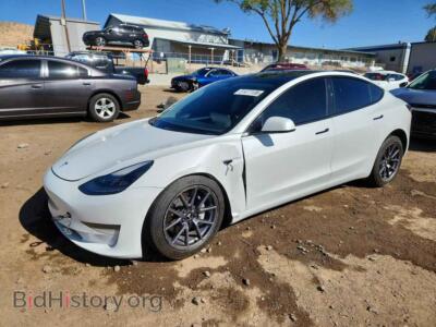 2021 Tesla MODEL 3, white — VIN 5YJ3E1EA9MF096742, Copart