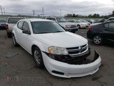 2011 Dodge AVENGER Avenger EX, белый — VIN 1B3BD4FB4BN588005, Copart