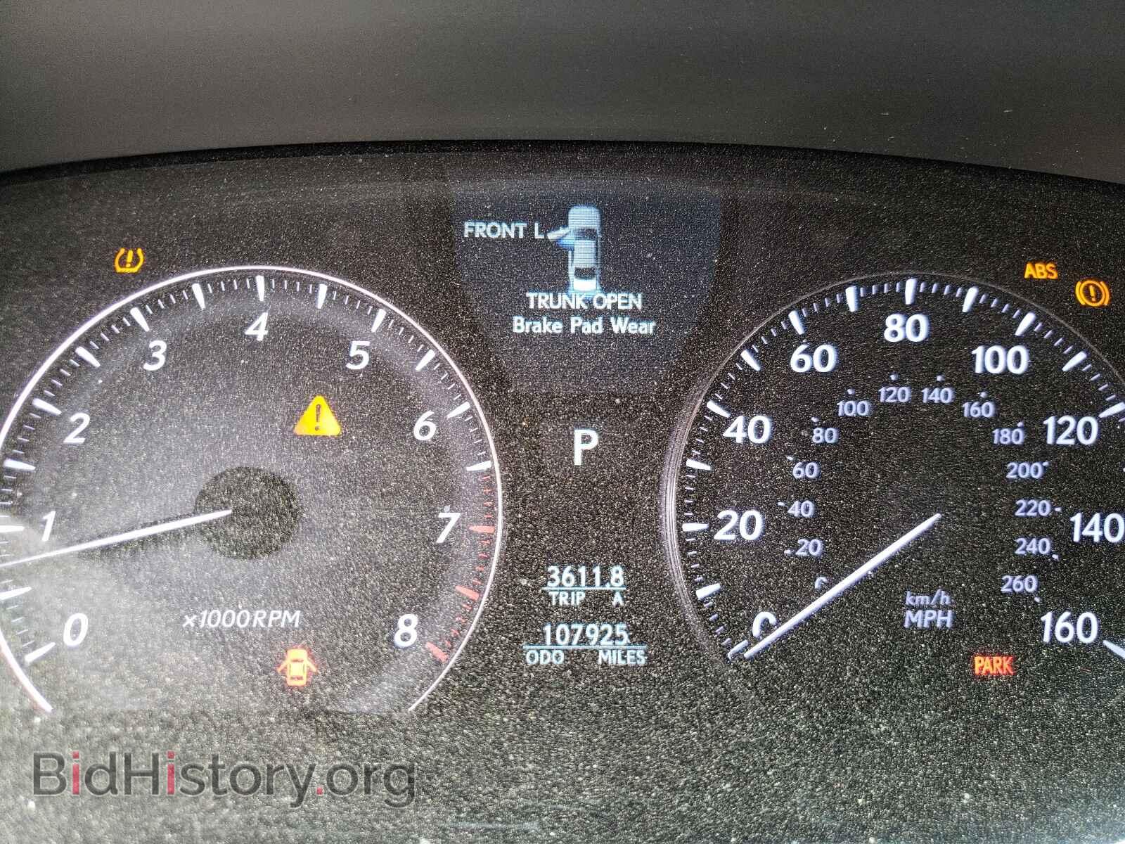 2010 LEXUS LS460 - VIN: JTHBL5EF2A5095562 - Фото 8