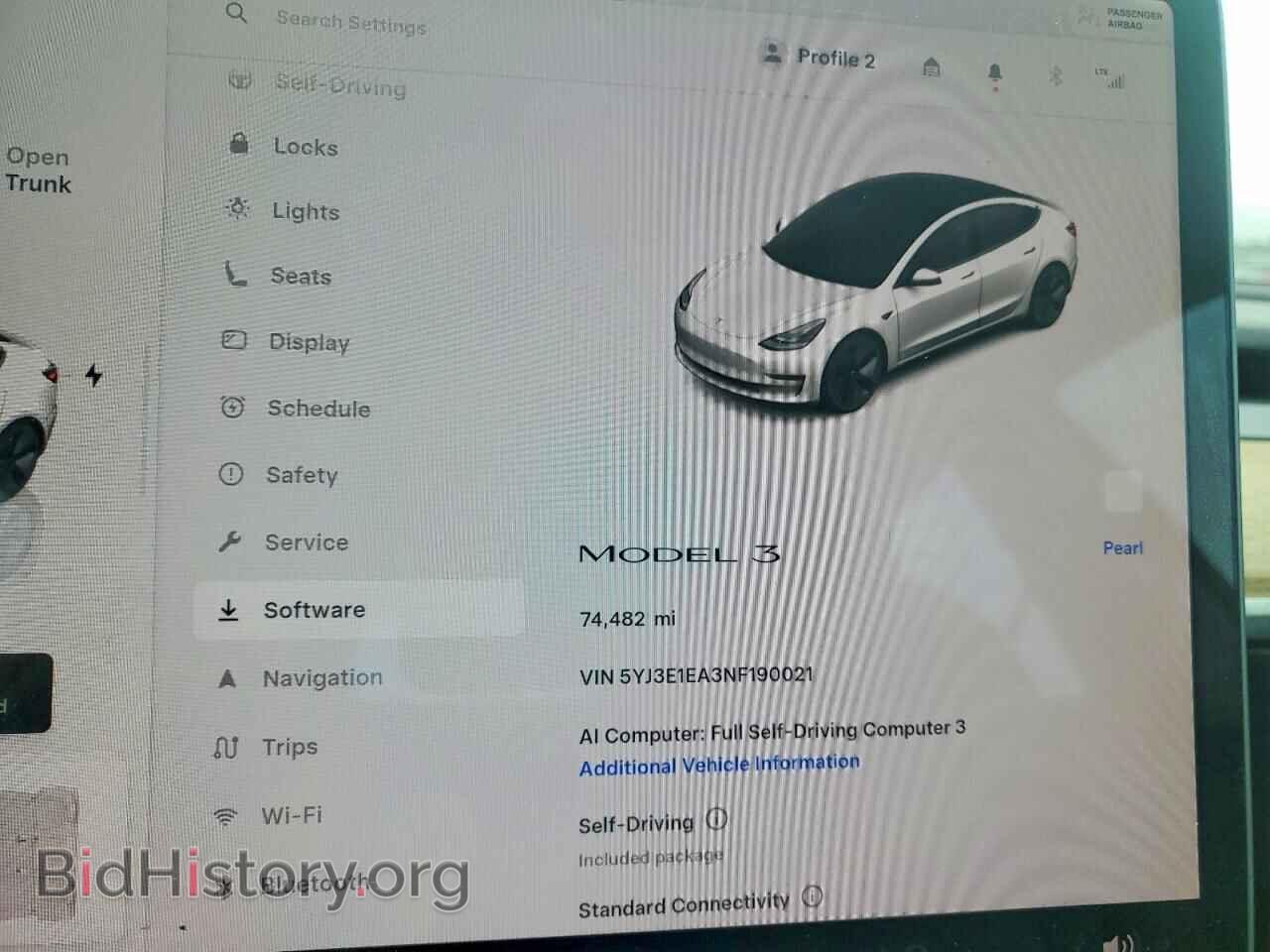 2022 TESLA MODEL 3 - VIN: 5YJ3E1EA3NF190021 - Photo 9