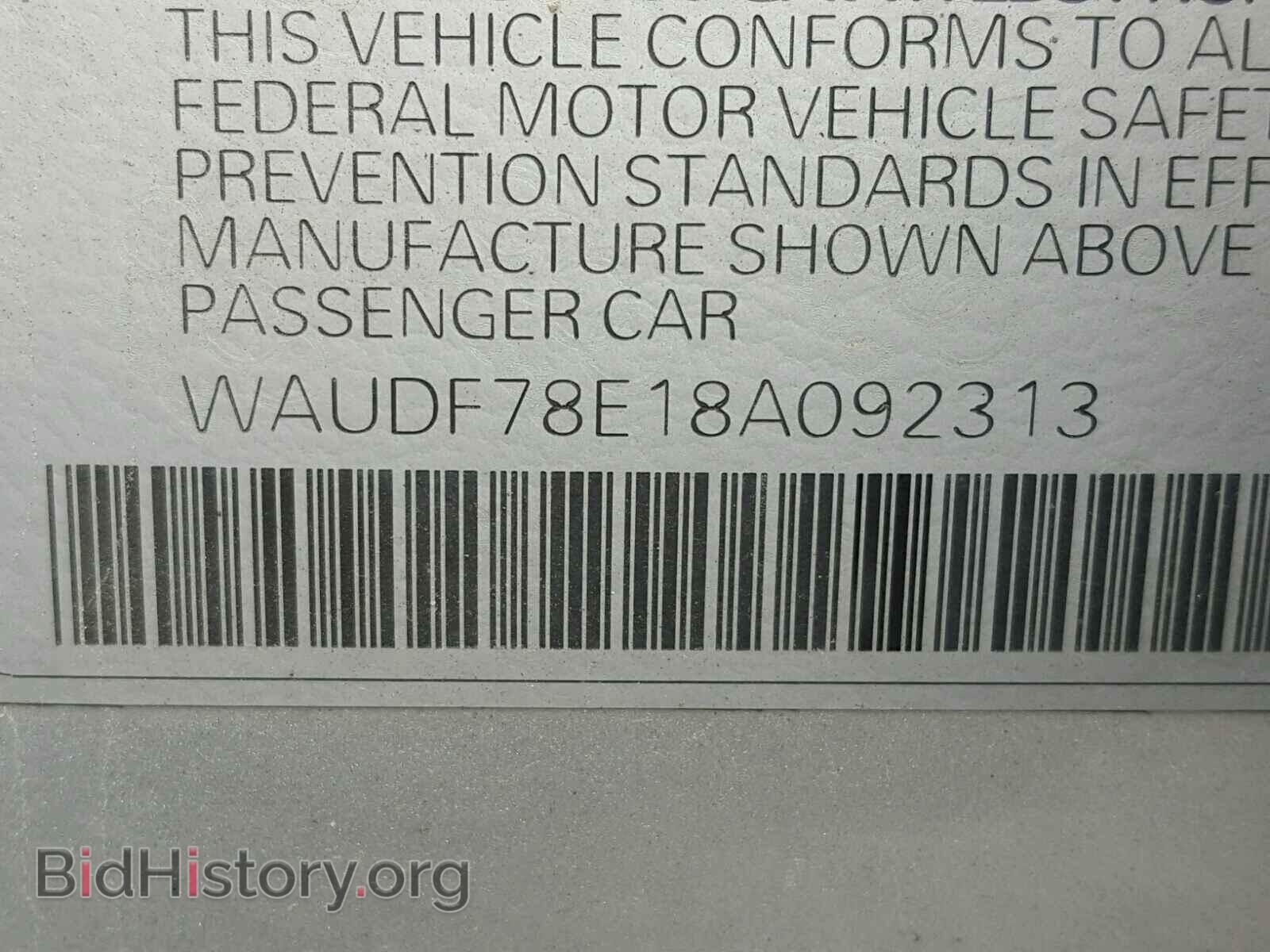 2008 AUDI A4 - VIN: WAUDF78E18A092313 - Фото 10