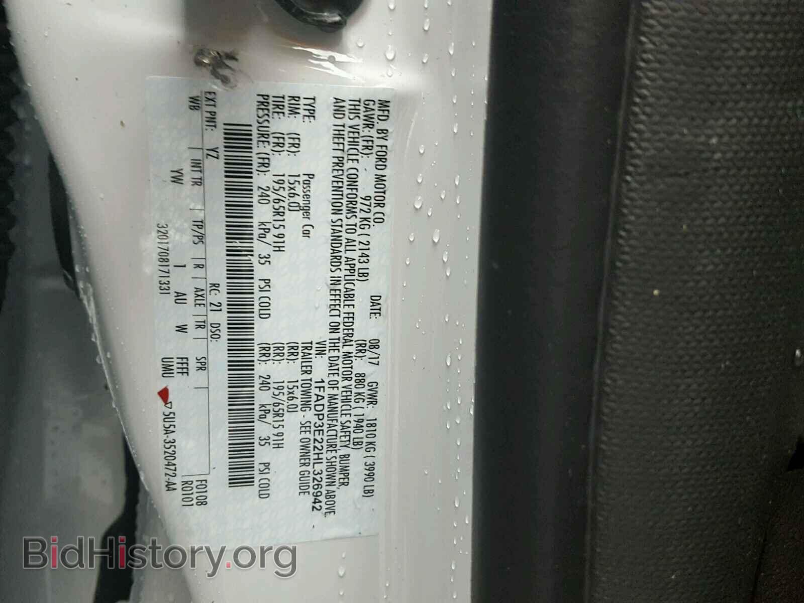 2017 FORD FOCUS - VIN: 1FADP3E22HL326942 - Photo 10