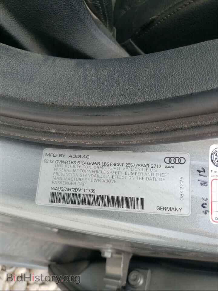 2013 AUDI A6 - VIN: WAUGFAFC2DN111739 - Фото 10