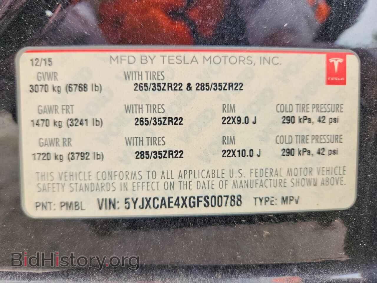 2016 TESLA MODEL X - VIN: 5YJXCAE4XGFS00788 - Photo 13