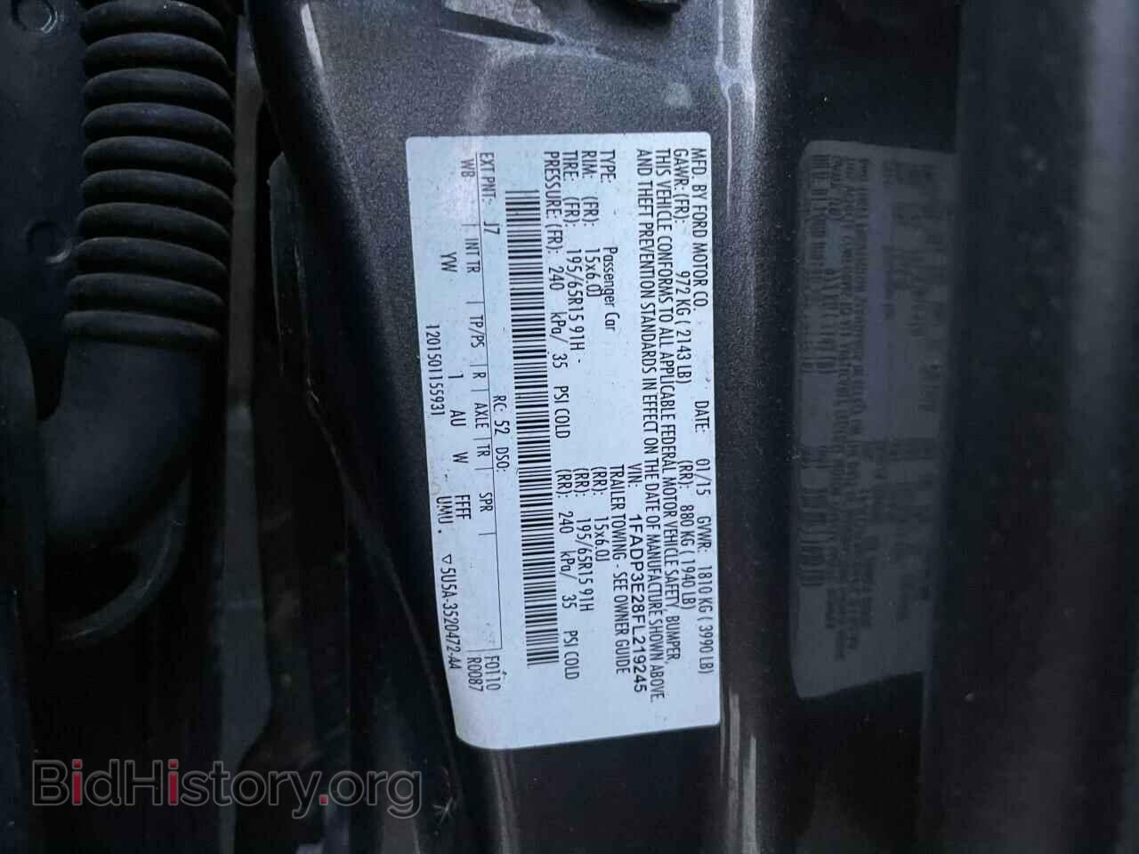 2015 FORD FOCUS - VIN: 1FADP3E28FL219245 - Photo 10
