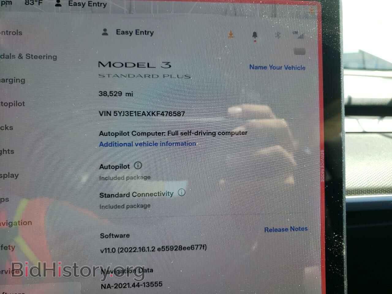 2019 TESLA MODEL 3 - VIN: 5YJ3E1EAXKF476587 - Photo 8