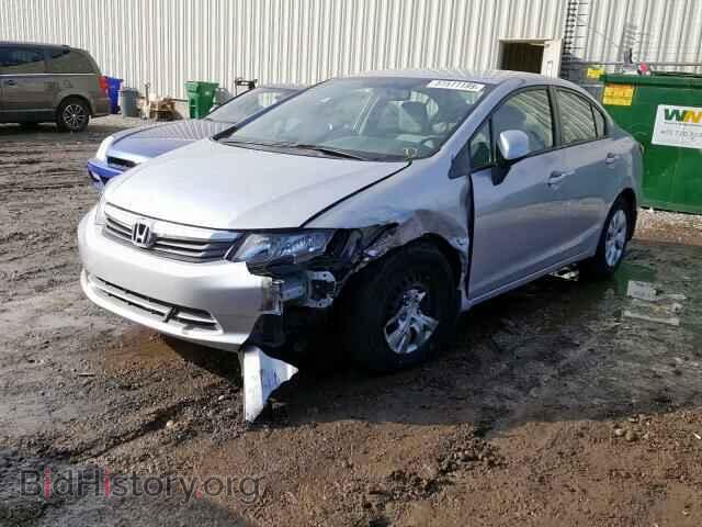 2012 HONDA CIVIC LX - VIN: 2HGFB2F41CH044357 - Фото 2