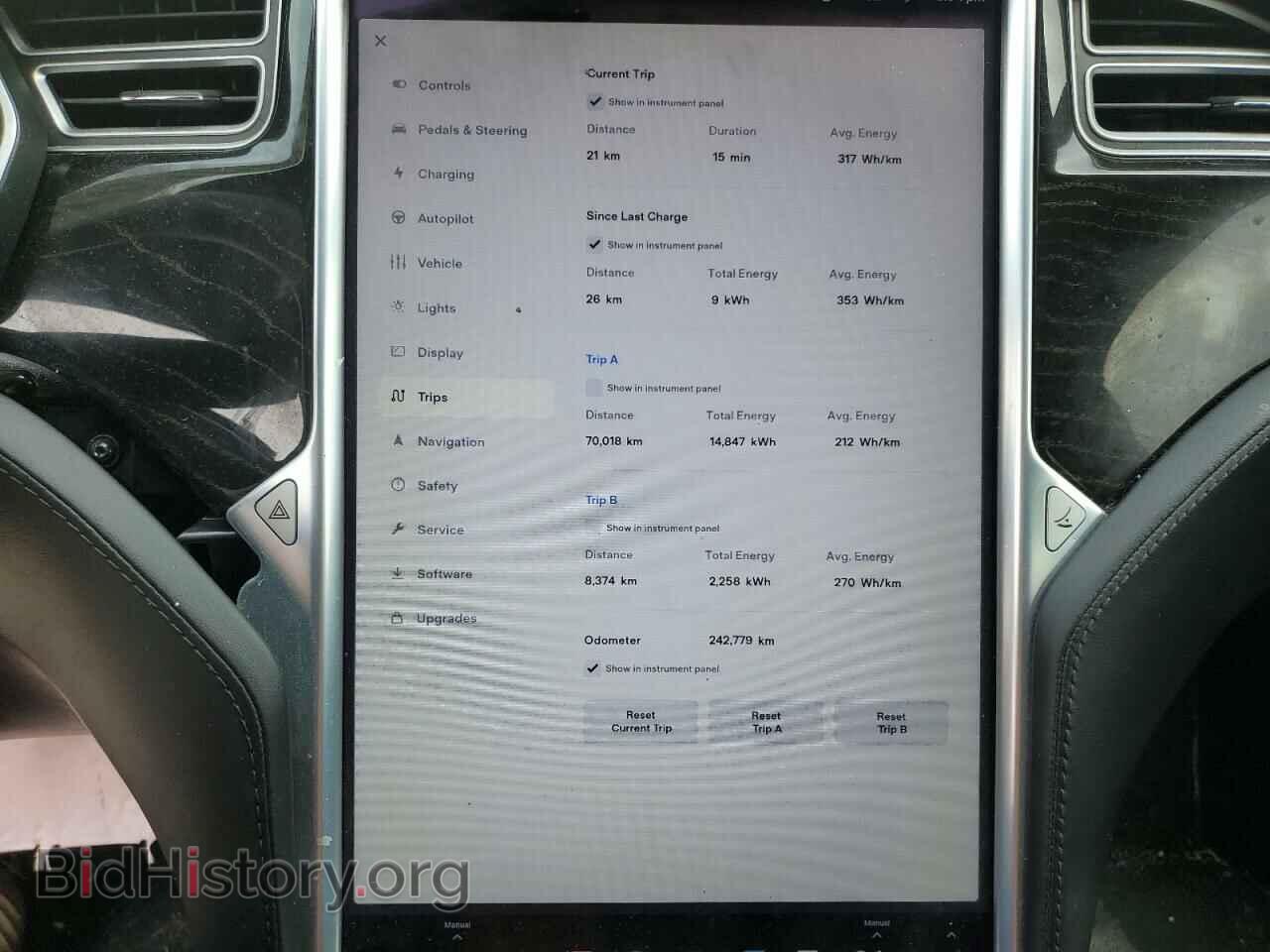2017 TESLA MODEL S - VIN: 5YJSA1E24HF186757 - Фото 9