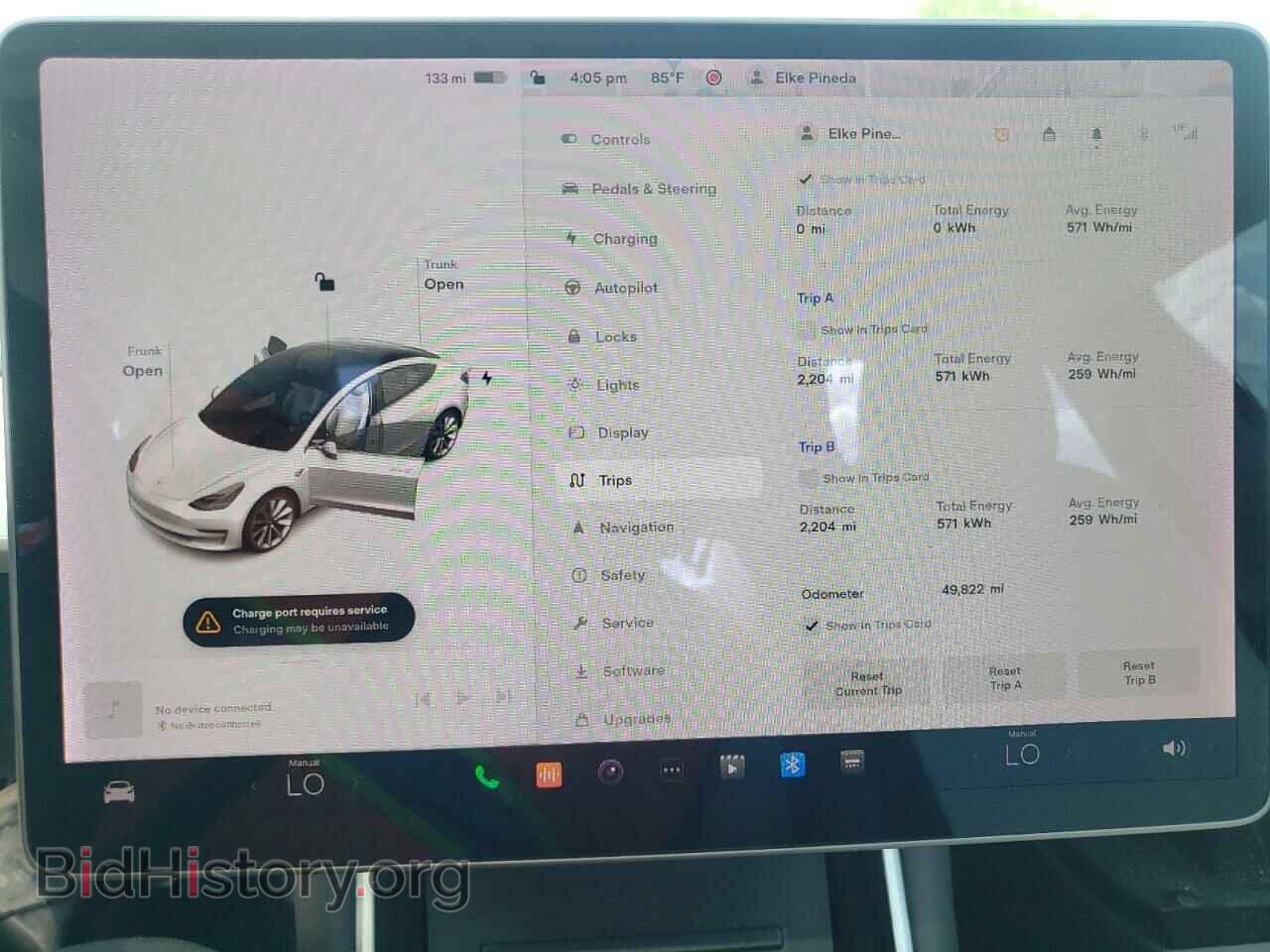 2019 TESLA MODEL 3 - VIN: 5YJ3E1EA7KF445085 - Фото 9