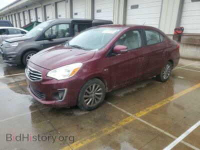 2017 Mitsubishi MIRAGE G4 SE, бордовый — VIN ML32F4FJ2HHF18810, Copart