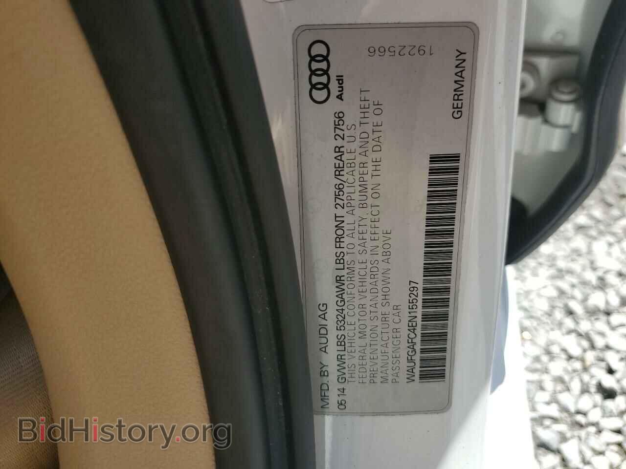 2014 AUDI A6 - VIN: WAUFGAFC4EN155297 - Фото 14