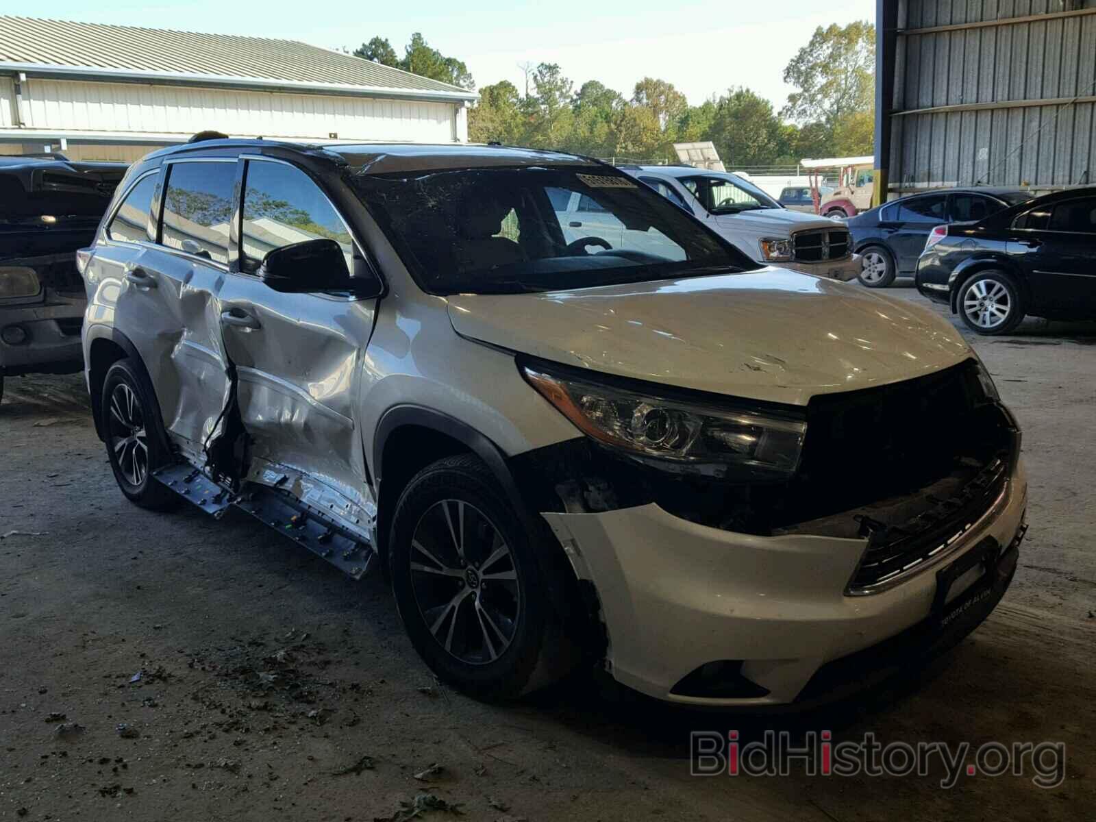 Photo 5TDKKRFHXGS502512 - TOYOTA HIGHLANDER 2016