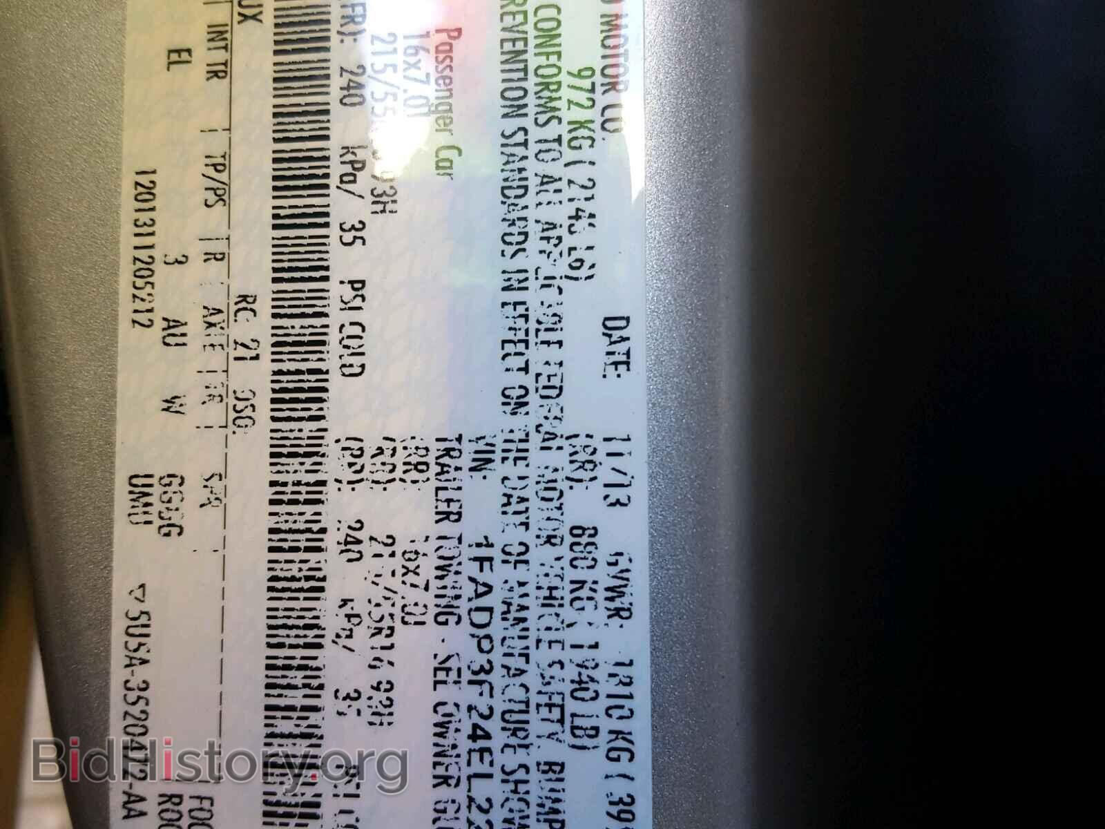 2014 FORD FOCUS - VIN: 1FADP3F24EL221958 - Фото 10