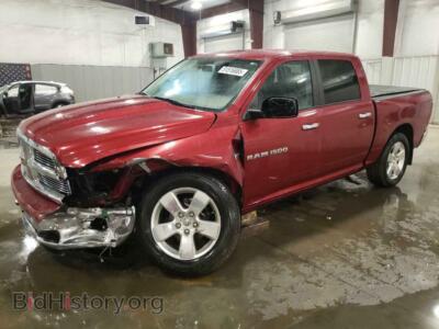 2012 Dodge RAM 1500 SLT, красный — VIN 1C6RD7LT3CS209288, Copart