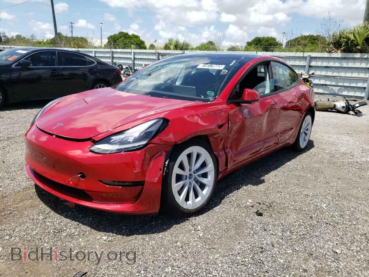 2022 TESLA MODEL 3 - VIN: 5YJ3E1EB2NF191069 - Фото 2