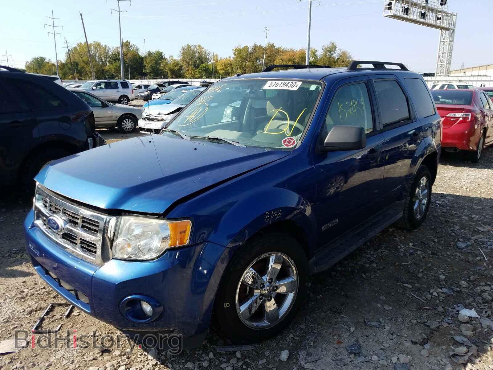 2008 FORD ESCAPE - VIN: 1FMCU03198KE62770 - Фото 2