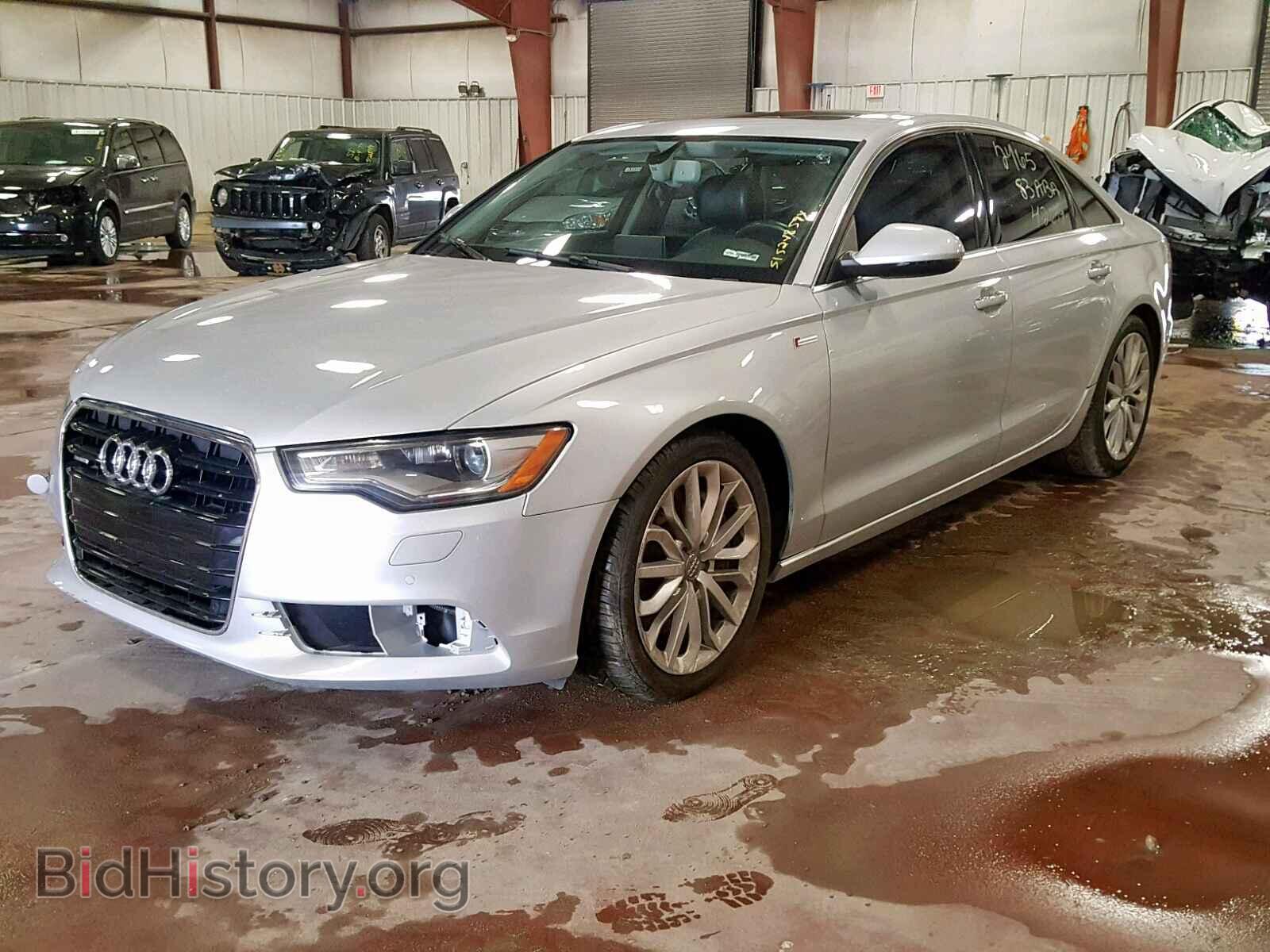 2013 AUDI A6 - VIN: WAUGGAFCXDN022465 - Фото 2