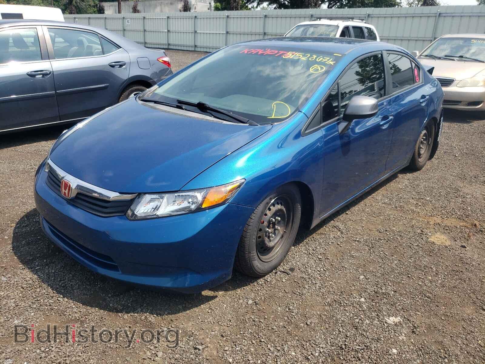 2012 HONDA CIVIC - VIN: 2HGFB2F52CH560638 - Фото 2