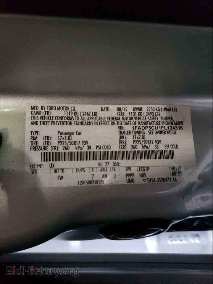 2015 FORD CMAX - VIN: 1FADP5CU1FL124316 - Photo 10
