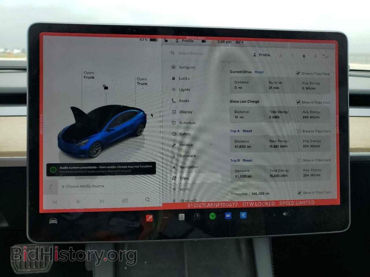 2022 TESLA MODEL 3 - VIN: 5YJ3E1EA6NF190577 - Фото 9