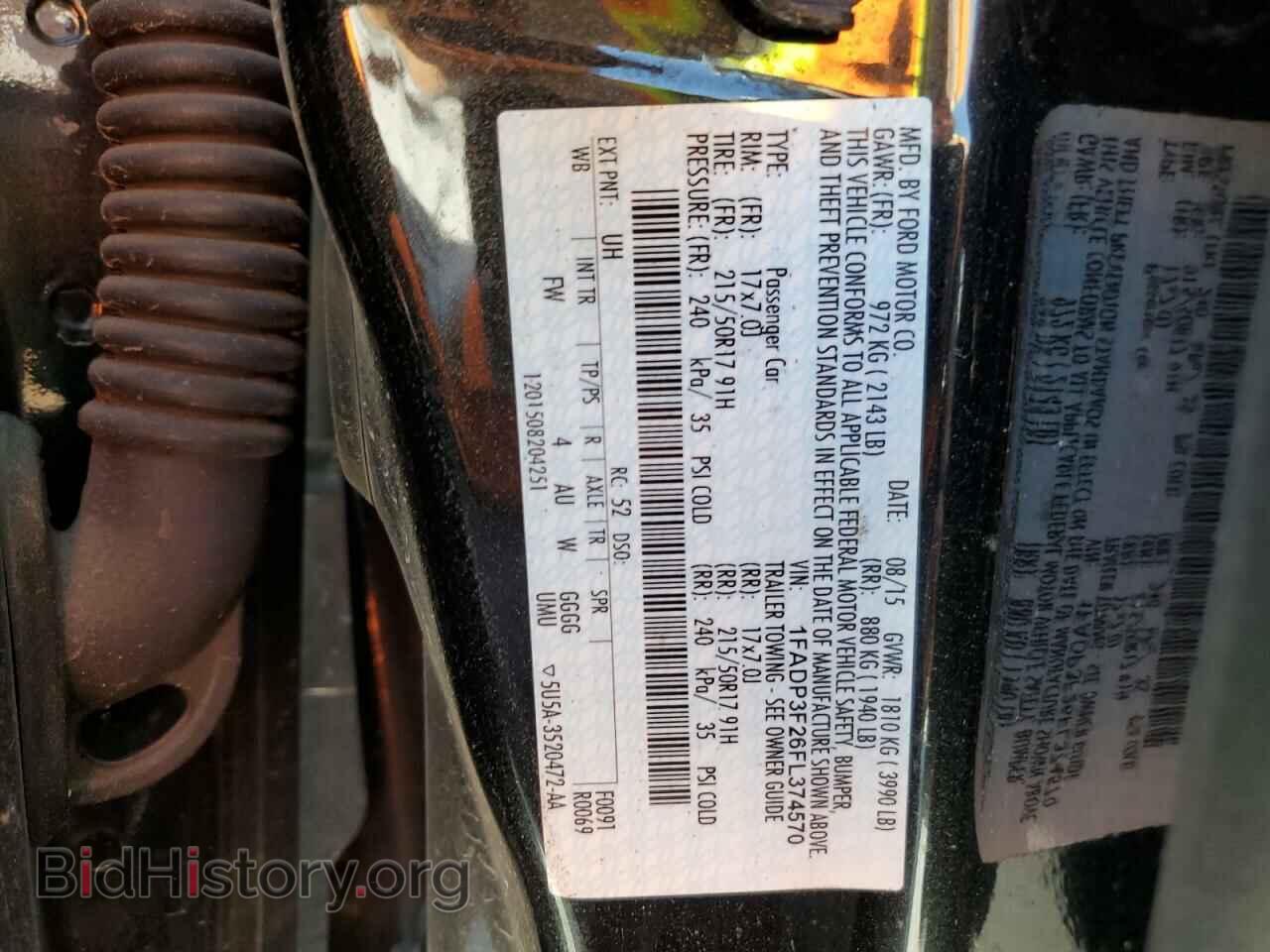 2015 FORD FOCUS - VIN: 1FADP3F26FL374570 - Фото 12