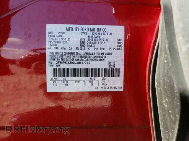 2020 FORD EDGE - VIN: 2FMPK3J90LBB17776 - Фото 10