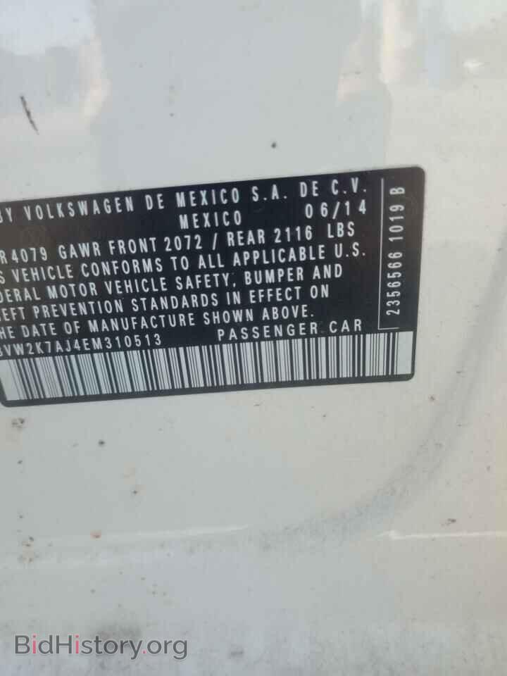 2014 VOLKSWAGEN JETTA - VIN: 3VW2K7AJ4EM310513 - Фото 12