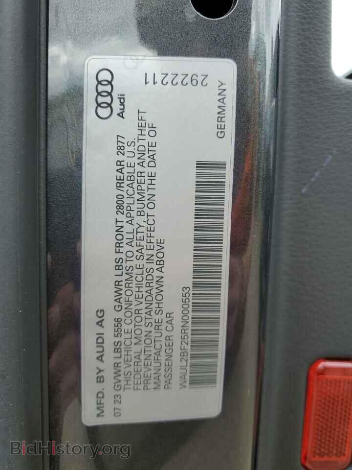 2024 AUDI A6 - VIN: WAUL2BF25RN000553 - Фото 12