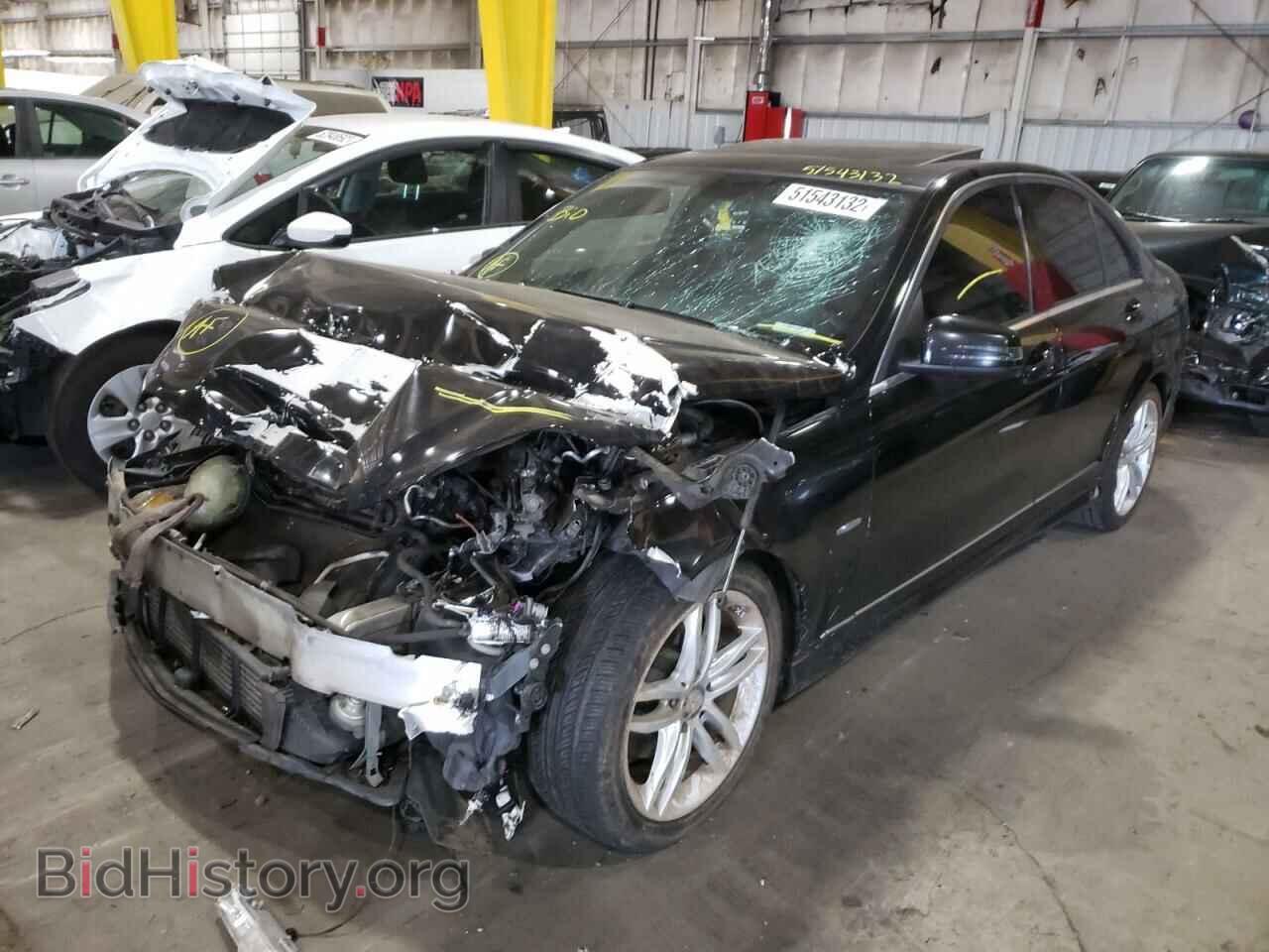 2012 MERCEDES-BENZ C-CLASS - VIN: WDDGF4HB1CR214947 - Фото 2