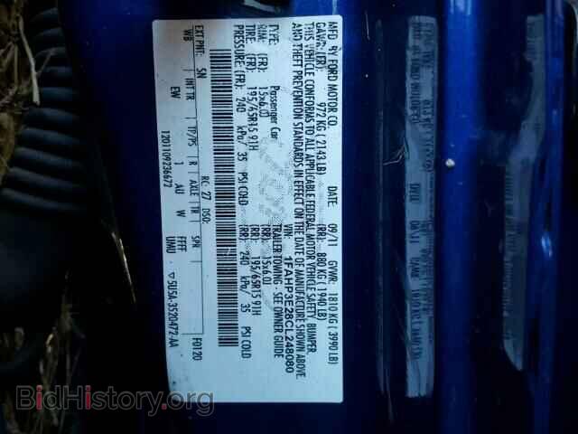 2012 FORD FOCUS - VIN: 1FAHP3E28CL248080 - Фото 10
