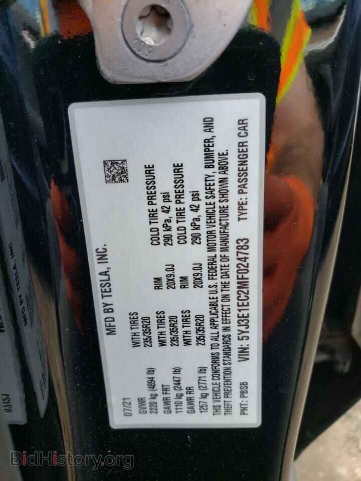 2021 TESLA MODEL 3 - VIN: 5YJ3E1EC2MF024783 - Photo 13