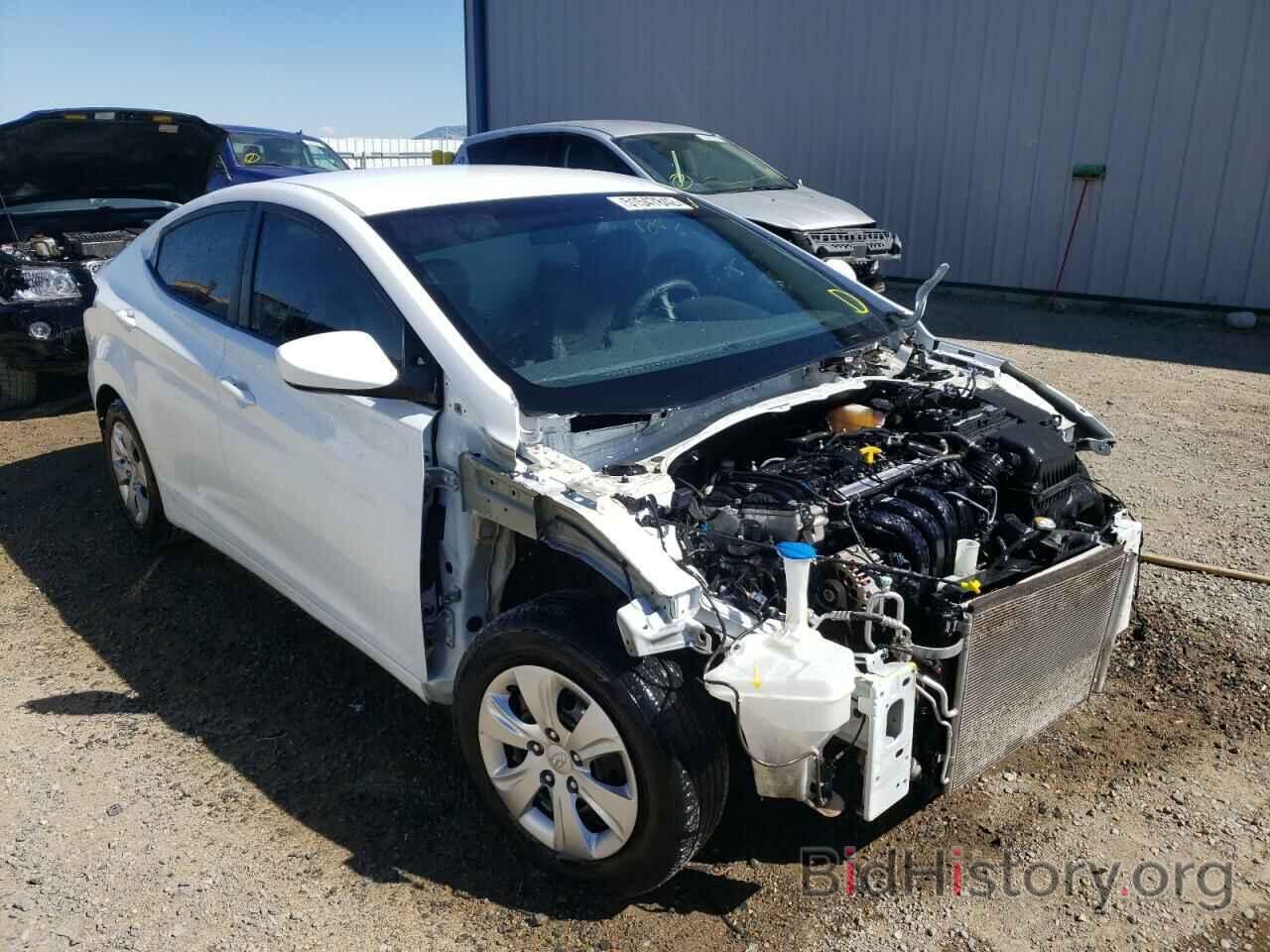 Photo 5NPDH4AE2GH762058 - HYUNDAI ELANTRA 2016