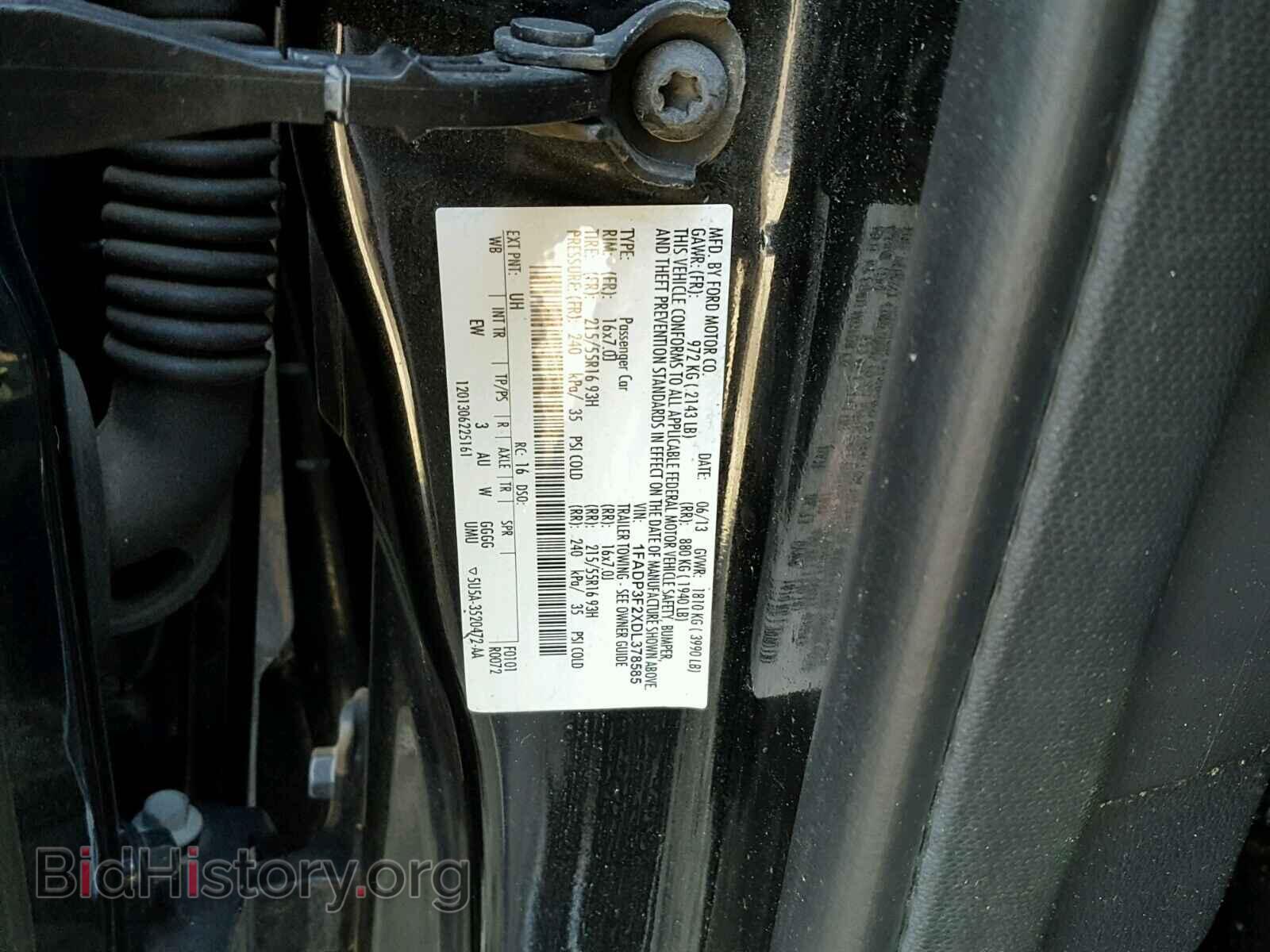 2013 FORD FOCUS - VIN: 1FADP3F2XDL378585 - Фото 10