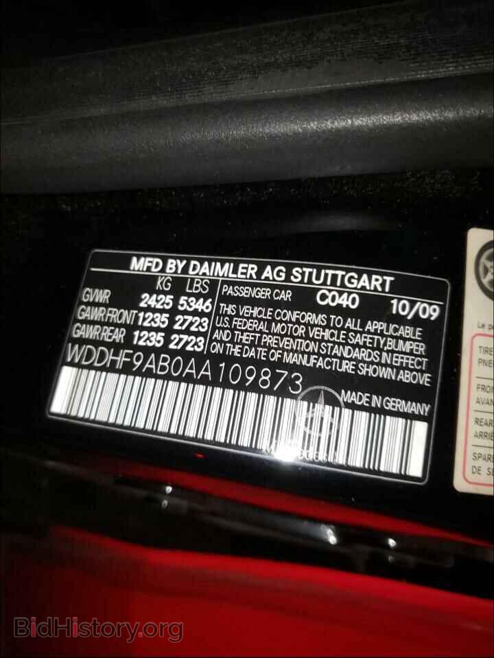2010 MERCEDES-BENZ E-CLASS - VIN: WDDHF9AB0AA109873 - Фото 10
