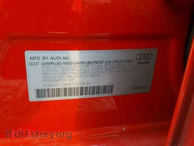 2007 AUDI A4 - VIN: WAUDF78E87A208301 - Фото 10