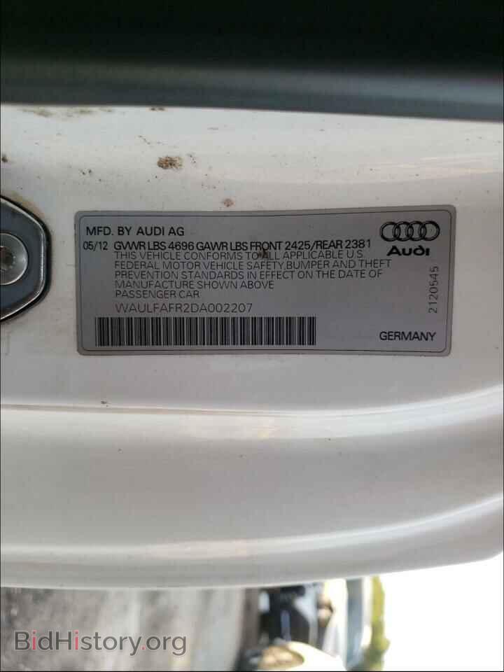 2013 AUDI A5 - VIN: WAULFAFR2DA002207 - Фото 10