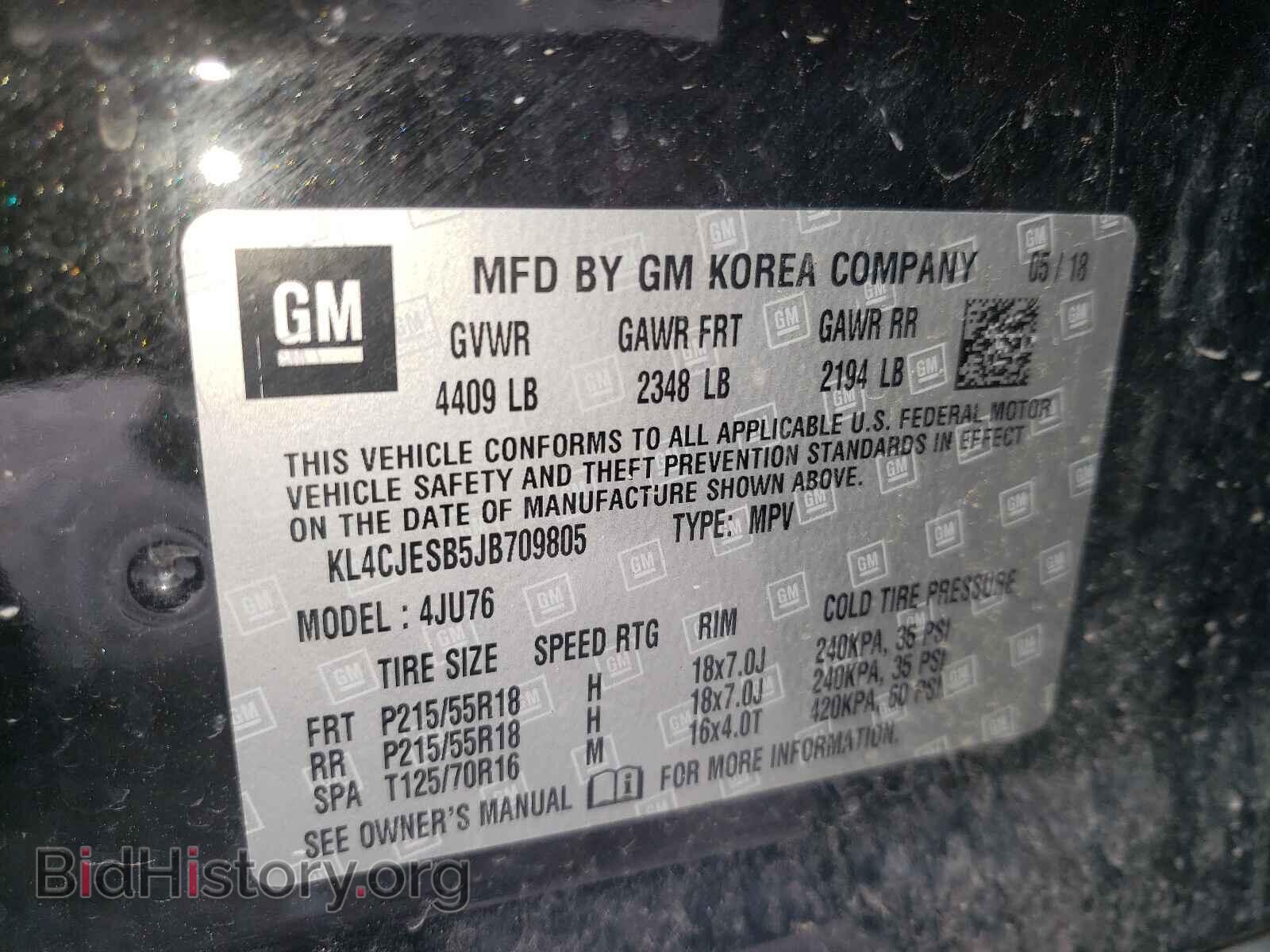 2018 BUICK ENCORE - VIN: KL4CJESB5JB709805 - Photo 10